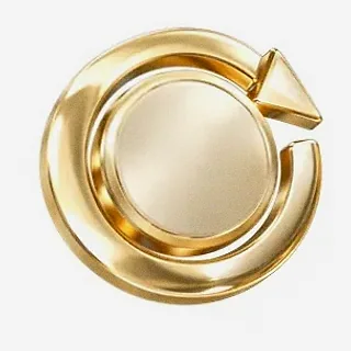 Gold circular arrow — Joe Fortune