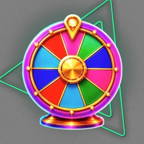 Colourful prize wheel